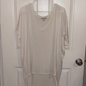 EXPRESS ONE ELEVEN WHITE OVERSIZED TOP